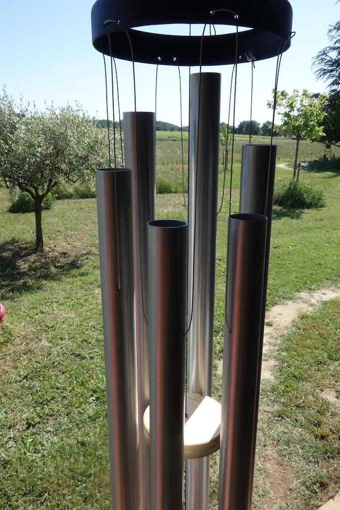 Carillon à vent commémoratif d'extérieur, 82 cm, métal, ton profond, grands  carillons